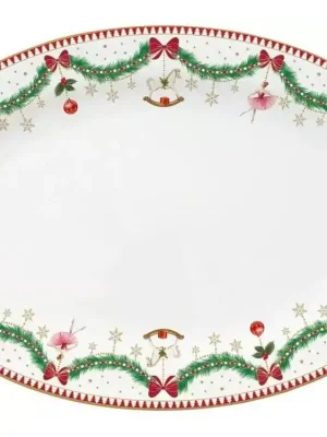 Easy Life Porcelánový servírovací talíř Magie De Noel (Kouzlo Vánoc) 35 × 23.5 cm Vrácení Zdarma