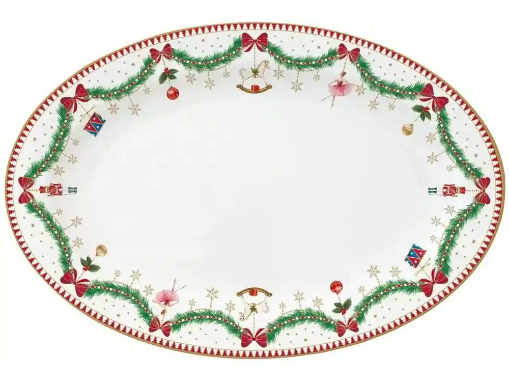 Easy Life Porcelánový servírovací talíř Magie De Noel (Kouzlo Vánoc) 35 × 23.5 cm Vrácení Zdarma