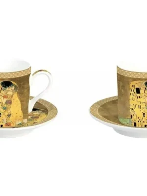 Easy Life Sada dvou šálků a podšálků na espresso The Kiss 2 ks 2x75 ml Cenový Hit