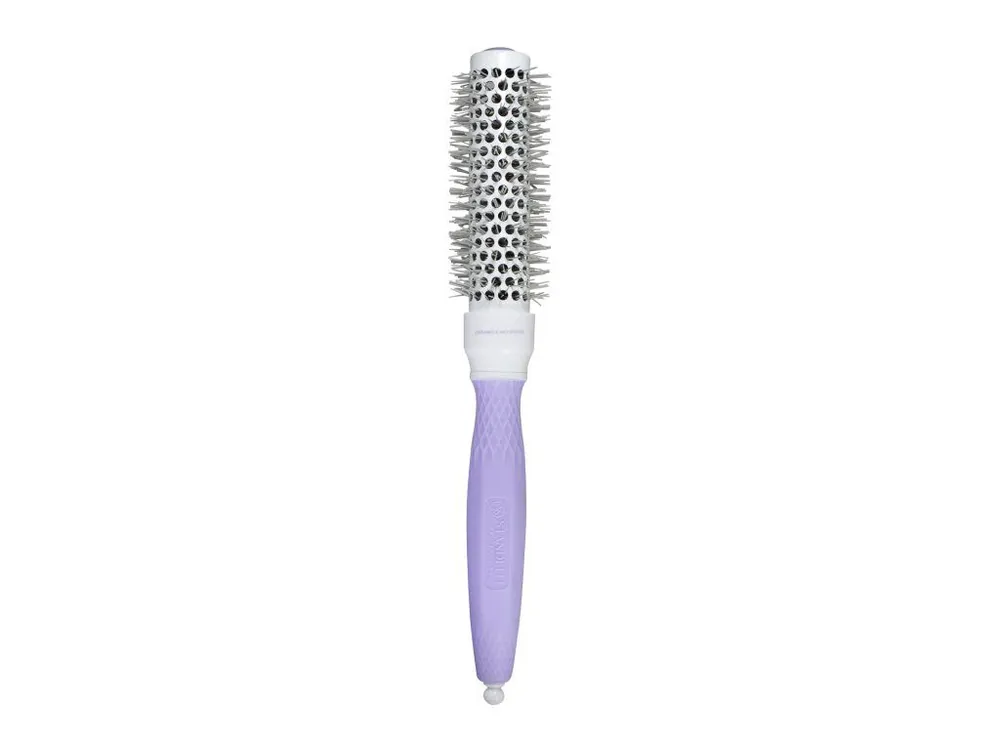 Vysoce Kvalitní Standelli Professional Keramický kartáč na vlasy s vysunovací pinetou, průměr 25 mm fialový