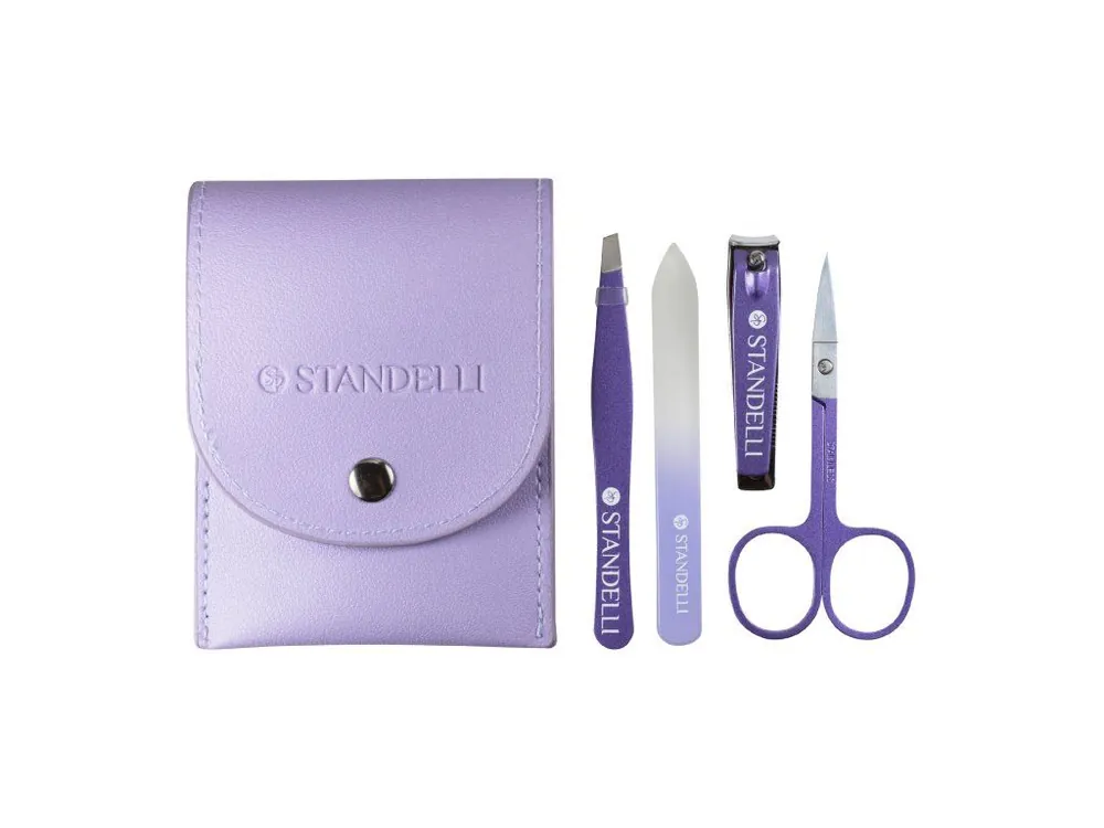 Standelli professional Set kosmetických pomůcek Nůžtičky na kůžičku, cvakačky, skleněný pilník, pinzeta + pouzdro 5 ks Kup Teď