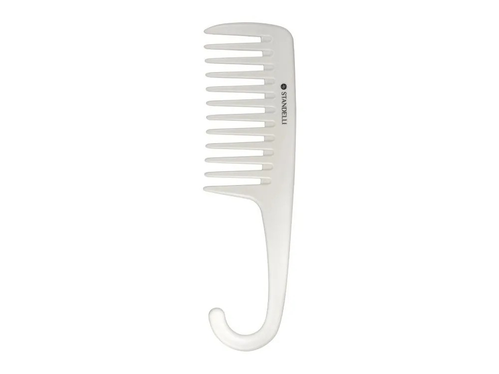 Vysoce Kvalitní Standelli professional Shower comb Hřeben na mokré vlasy bílý 22,5 cm