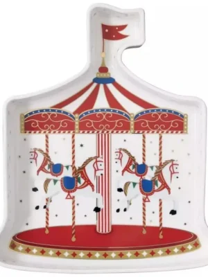 Easy Life Porcelánový servírovací talíř Christmas Wonderland 23.5 × 20 cm Cenově Výhodný