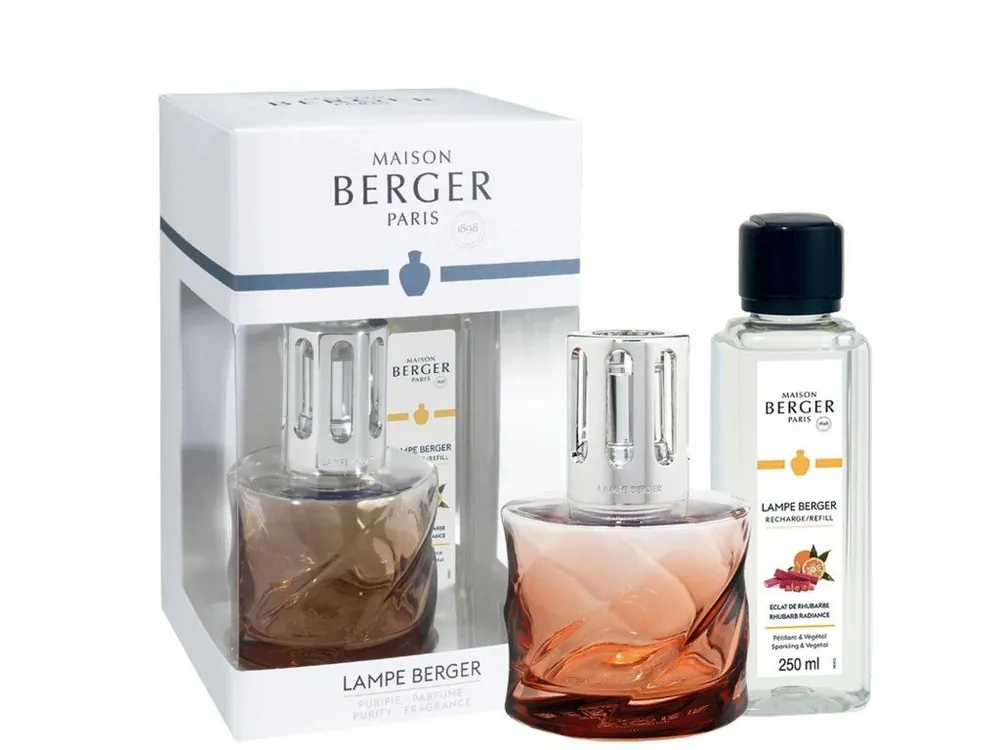 MAISON BERGER PARIS Spirale Katalytická lampa 0,22l náplň Rhubarb radiance 0,25l jantarová Super Cena