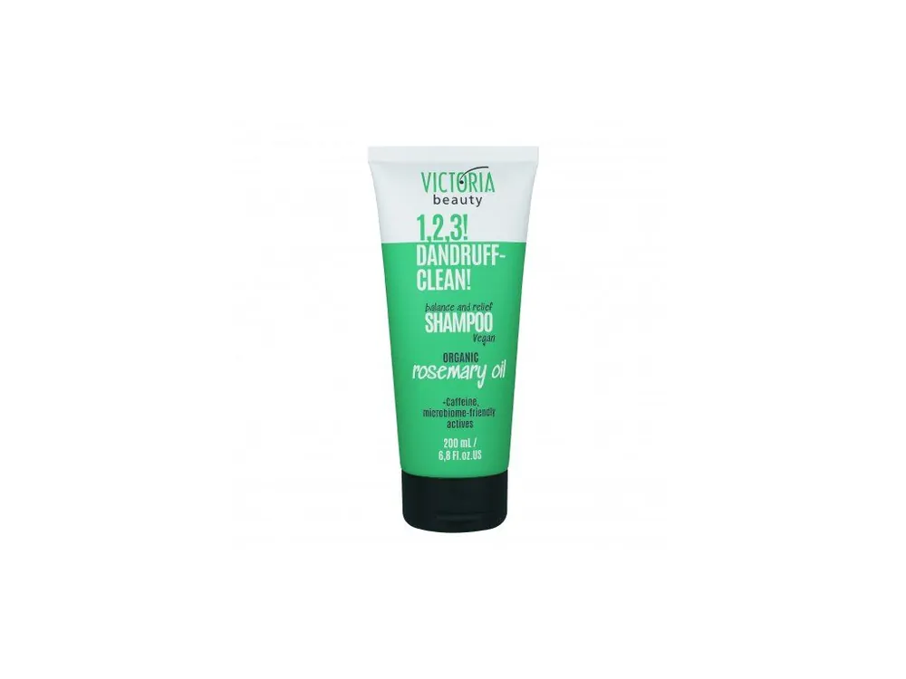 Victoria Beauty 1,2,3 DANDRUFF-CLEAN! Šampon na vlasy proti lupům s rozmarýnovým olejem 200 mL Přímo Od Výrobce