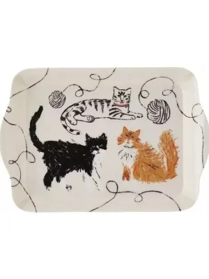 Akční Cena Ulster Weavers Plastový tácek Feline Friends 21 × 14 × 2 cm