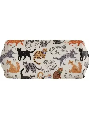 Horká Nabídka Ulster Weavers Plastový tác Feline Friends 39 × 17 × 2.5 cm