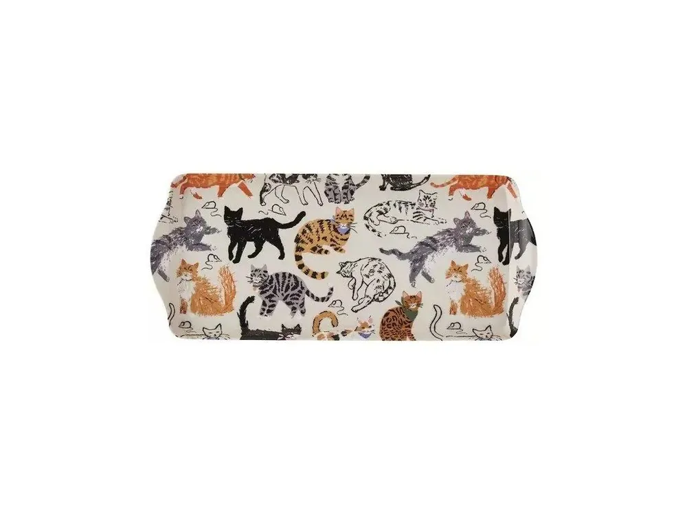 Horká Nabídka Ulster Weavers Plastový tác Feline Friends 39 × 17 × 2.5 cm