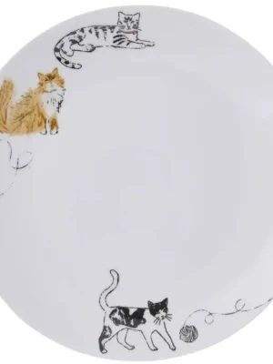 Levný Ulster Weavers Porcelánový jídelní talíř Feline Friendsø27 cm