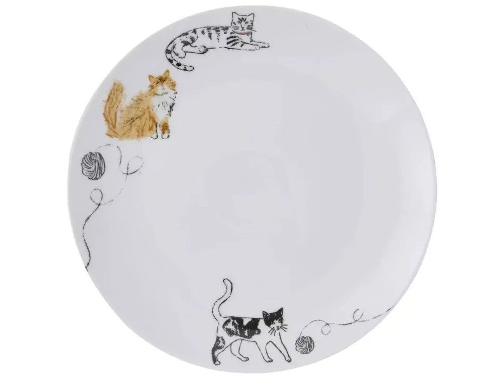 Levný Ulster Weavers Porcelánový jídelní talíř Feline Friendsø27 cm