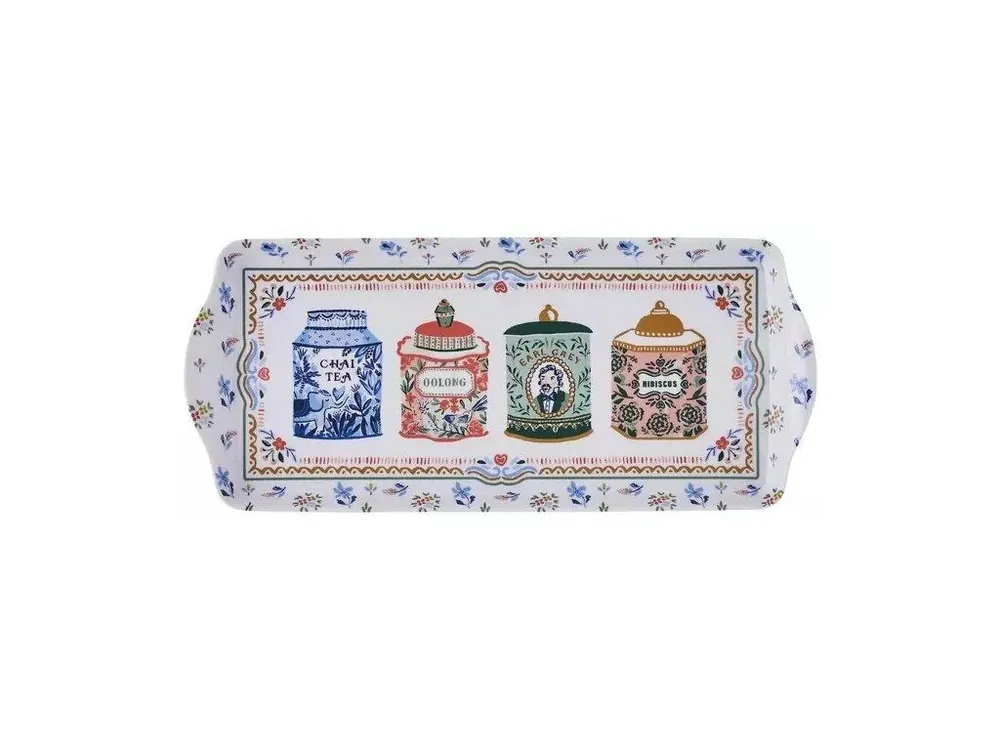 Ulster Weavers Plastový tác Tea Tins 39 × 17 × 2.5 cm Nejprodávanější
