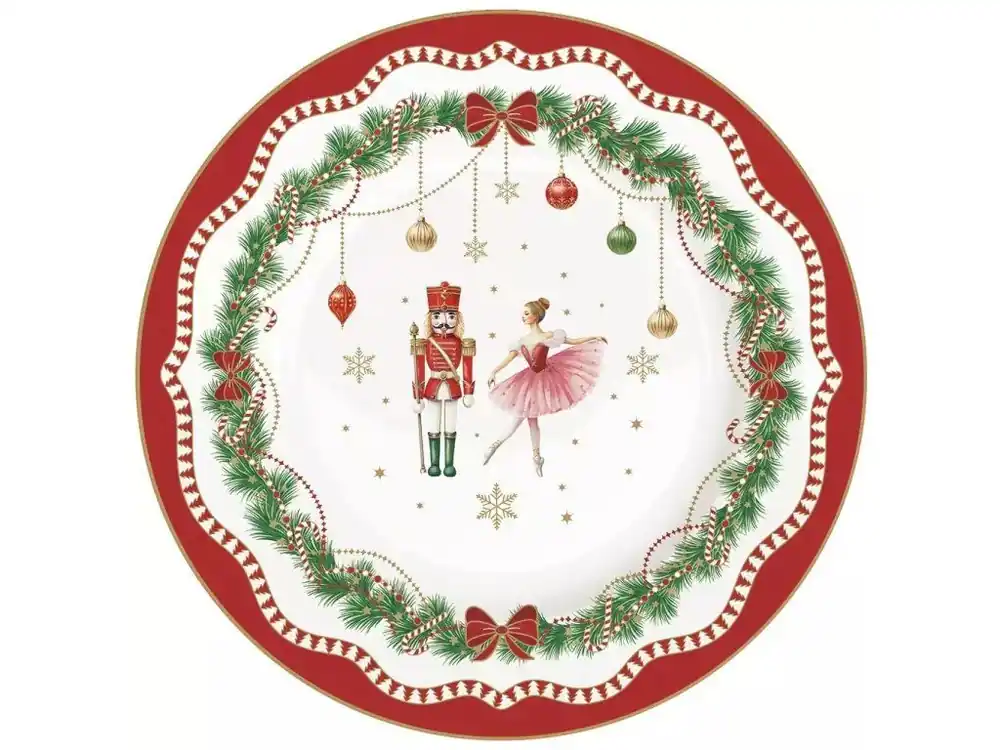 Sleva Easy Life Porcelánový dezertní talíř Magie De Noel ø19 cm