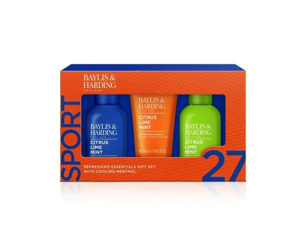 Přímo Od Výrobce Baylis & Harding Pánská dárková sada péče o tělo mini Limetka a Máta 3 ks