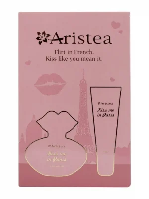 Tovární Cena Aristea Kiss me in Paris dárková sada Parfémová voda dámská 25 mL + balzám na rty 25 mL