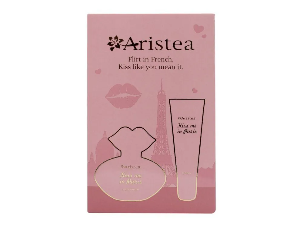 Tovární Cena Aristea Kiss me in Paris dárková sada Parfémová voda dámská 25 mL + balzám na rty 25 mL