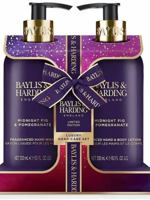 Baylis & Harding Wild Fig & Pomegranate (divoké fíky a granátové jablko) Dárková sada mýdla a mléka 2x300 ml 2 ks Sleva