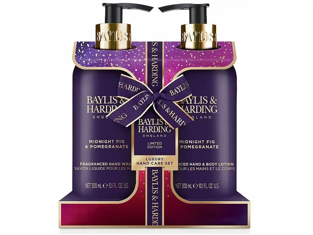 Baylis & Harding Wild Fig & Pomegranate (divoké fíky a granátové jablko) Dárková sada mýdla a mléka 2x300 ml 2 ks Sleva