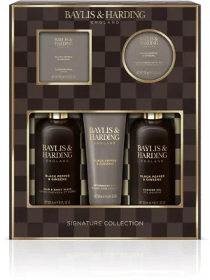 Nízká Cena Baylis & Harding Pánská sada tělové kosmetiky Black Pepper & Ginseng 5 ks
