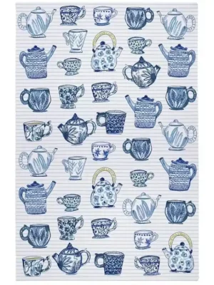 Akční Cena Ulster Weavers Kuchyňská utěrka Tea Cups Blue 70x45 cm