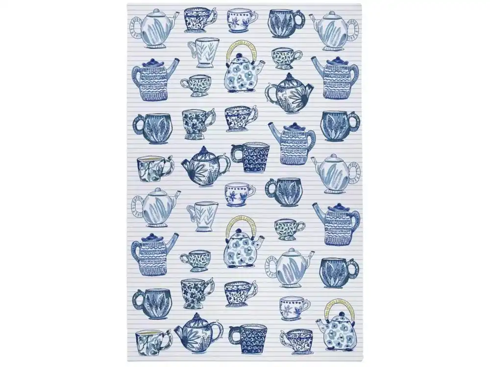 Akční Cena Ulster Weavers Kuchyňská utěrka Tea Cups Blue 70x45 cm