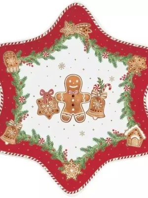 Easy Life Servírovací talíř Fancy Gingerbread 22.5 × 22.5 cm Značkový