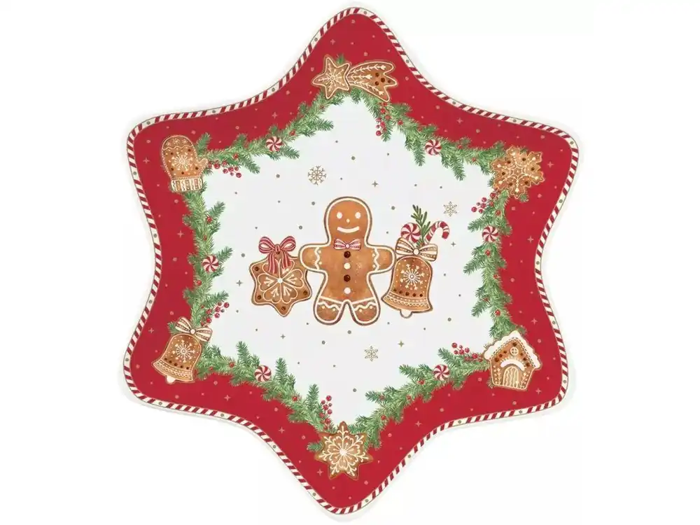 Easy Life Servírovací talíř Fancy Gingerbread 22.5 × 22.5 cm Značkový