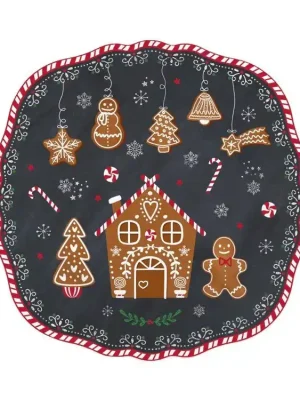 Easy Life Porcelánový dezertní talíř Gingerbread ø 20 cm Doprava Zdarma