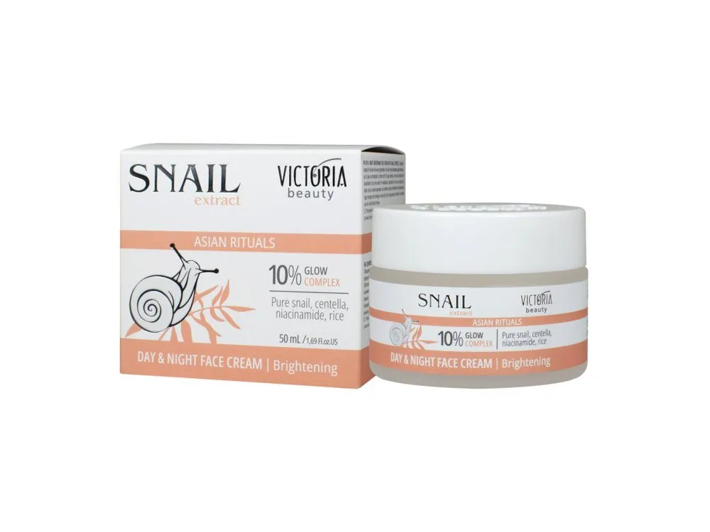 Nejprodávanější Victoria Beauty Asian Rituals Snail extract Denní a noční bělící krém se šnečím extraktem 50 ml