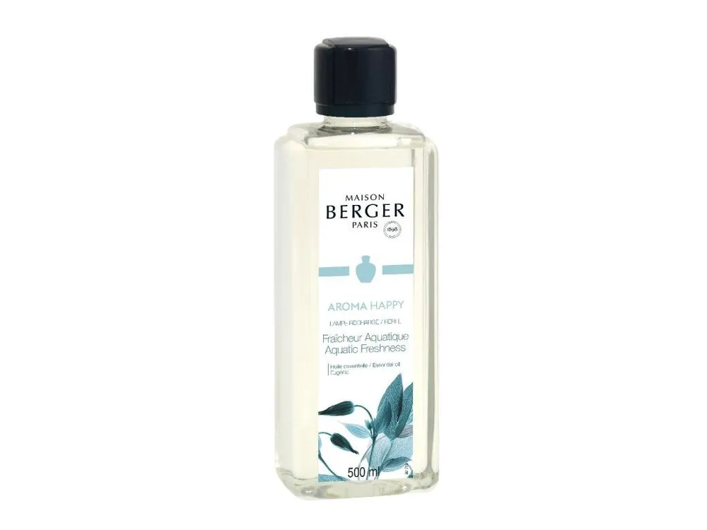 MAISON BERGER PARIS Aroma Happy Aquatic Freshness/Svěžest vody náplň do katalytické lampy 500 ml Akční Nabídka