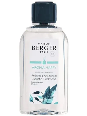 Značkový MAISON BERGER PARIS Aroma Happy Aquatic Freshness/Svěžest vody náplň do difuzéru 200 ml