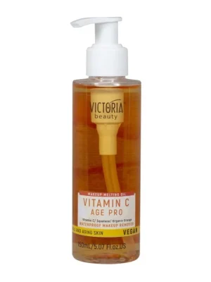 Jen Po Omezenou Doba Victoria beauty VITAMIN C Age Pro Vegan Čisticí pleťový olej s vitamínem C a skvalanem 150 mL