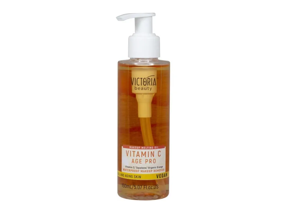 Jen Po Omezenou Doba Victoria beauty VITAMIN C Age Pro Vegan Čisticí pleťový olej s vitamínem C a skvalanem 150 mL