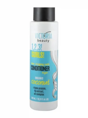 Oblíbený Victoria beauty 1,2,3 Curls Vegan Kondicionér pro vlnité vlasy s BIO kokosovým olejem 500 mL