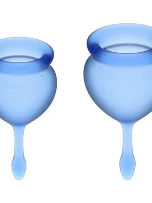 Satisfyer Menstruační kalíšek - Feel good blue 1x15 ml 1x20 ml 2 ks Tovární Cena