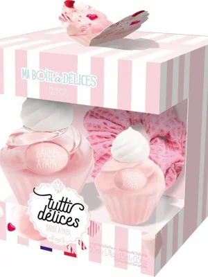 Ihned K Objednání Tutti Délices Dárkový set dvou toaletních vodCotton Candy ( Cukrová vata ) 50 mL+15 mL + růžová gumička do vlasů