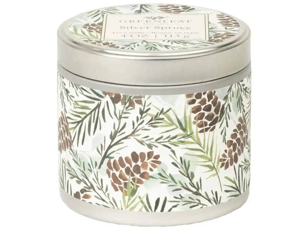 Greenleaf Vonná svíčka v plechové dóze Silver Spruce (stříbrný smrk) 113 g Nejlepší Cena