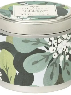 Omezená Nabídka Greenleaf Vonná svíčka v plechové dóze Shimmering Snowberry 113 g