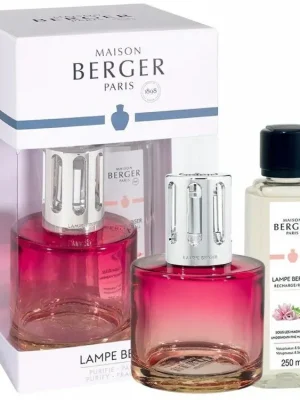 Speciální Cena MAISON BERGER PARIS Dárkový set Pure lampa 250 ml s náplní Pod magnóliemi 250 ml růžová