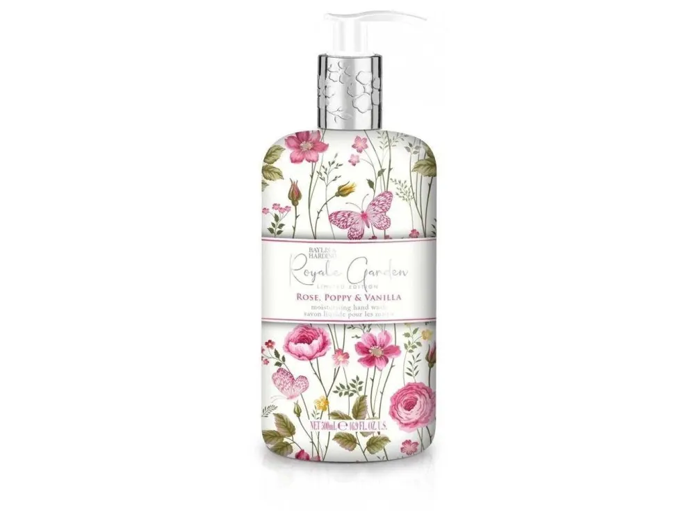 Baylis & Harding Royale Garden Růže, Vlčí mák & Vanilka, Tekuté mýdlo na ruce, 500 ml Finální Výprodej