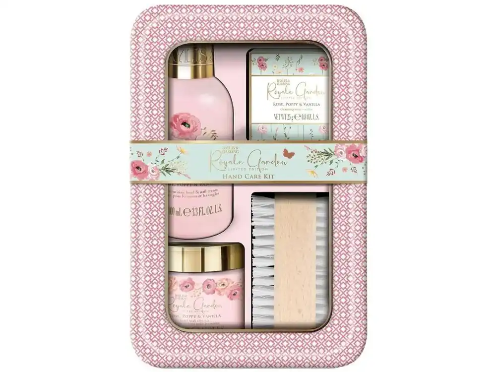 Odeslání Ihned Baylis & Harding Royale Garden Růže, Vlčí mák & Vanilka Dárková sada s péčí o ruce a nehty, 4 ks