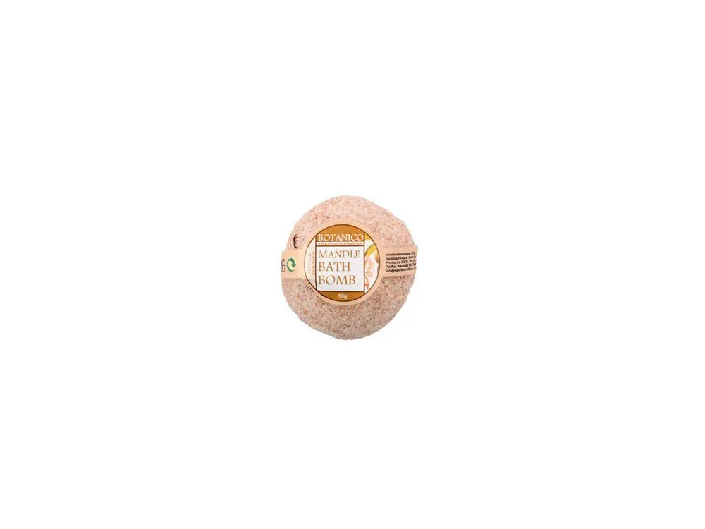 BOTANICO Bath bombs Šumivý balistik do koupele mandle 50 g Vysoce Kvalitní