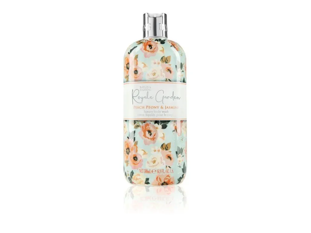 Baylis & Harding Royale Garden Broskev, Pivoňka & Jasmín, Sprchový gel, 500 ml Tovární Cena