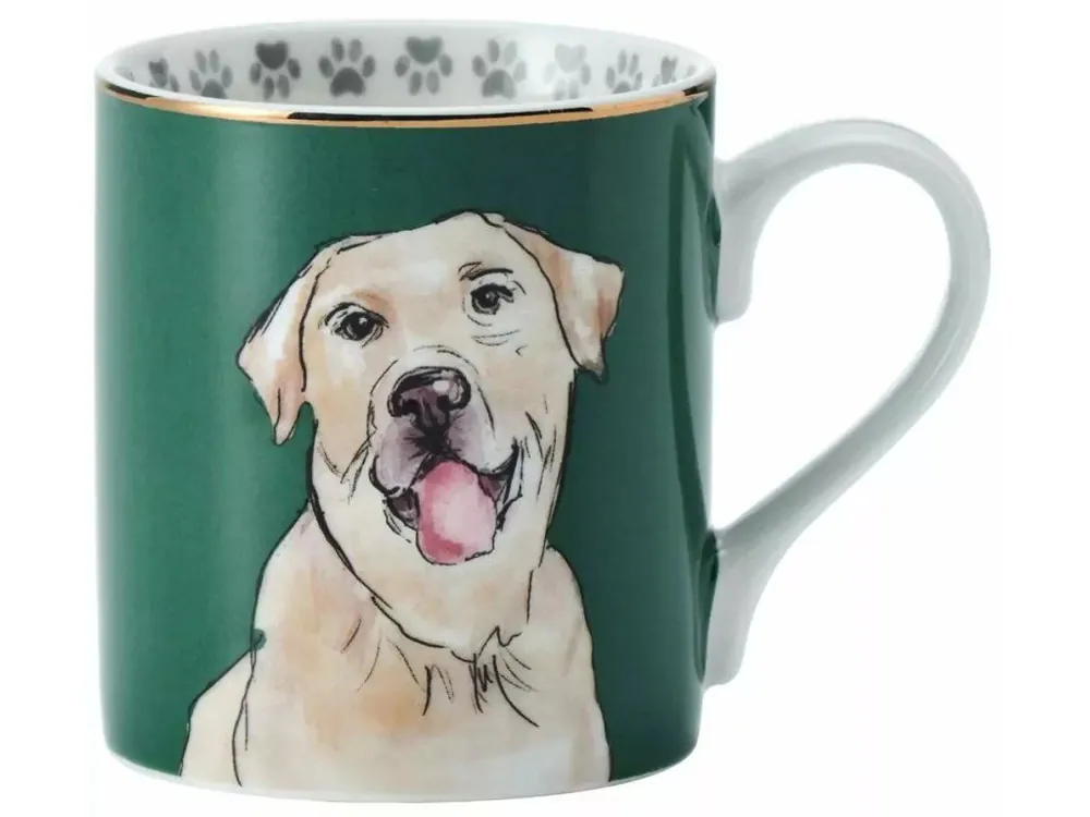 Rychlé Dodání Kitchen craft Porcelánový hrníček Labrador v dárkové krabičce 280 ml