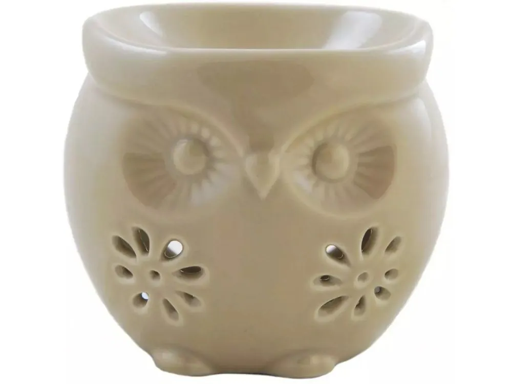 Bezpečná Platba Bridgewater candle company Aroma lampa OWL (sovička) krémová 9x8x9 cm