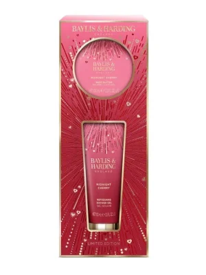 Nejlepší Cena Baylis & Harding Dárková sada Midnight Cherry Sprchový gel 100 ml Tělové máslo 100 ml 2 ks