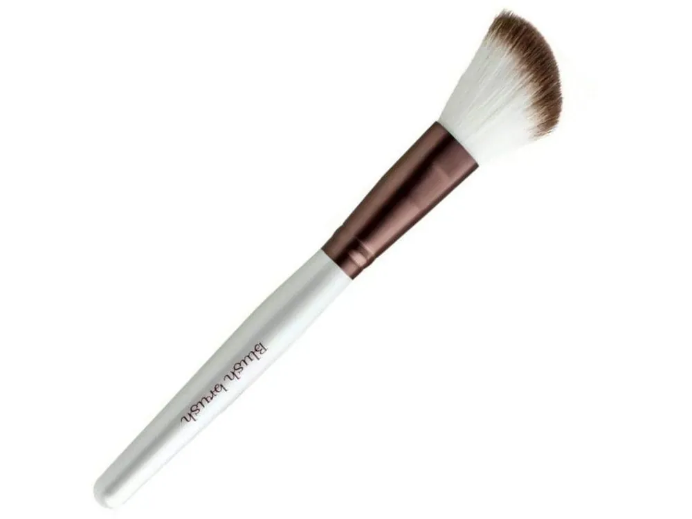 Dokud Zásoby Vydrží Standelli Professional kosmetický štětec na tvářenku Blush brush syntetické štětiny hnědá/bílá 17 cm