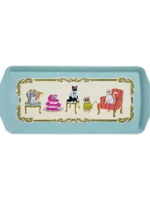 Autentický Ulster Weavers Plastový tác Cool cats 39 × 17 × 2,5 cm