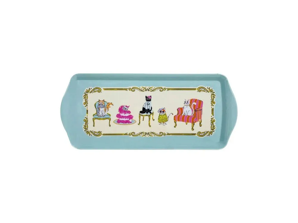 Autentický Ulster Weavers Plastový tác Cool cats 39 × 17 × 2,5 cm