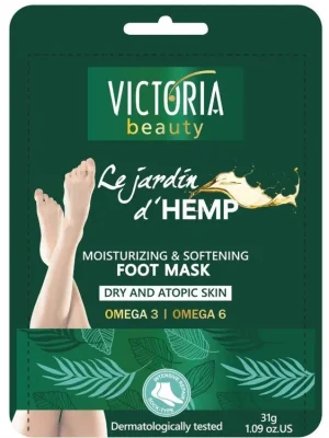 Oblíbený Victoria beauty Zvláčňující maska na nohy s konopným olejem