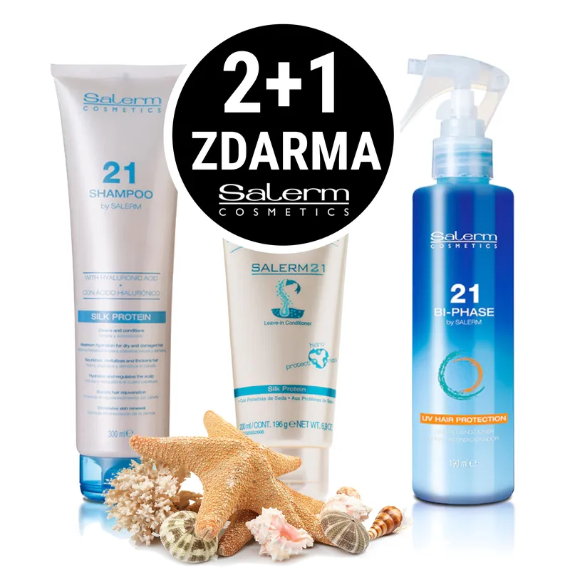 2+1 Zdarma! Salerm 21 SUN letní kosmetická sada Super Cena